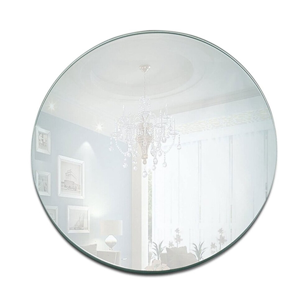 1 Pc Round Acrylic Mirror Tray 8inch Circle Candle Mirror Plate Decor Accessory for Wedding Centerpieces Decor Party Supplies