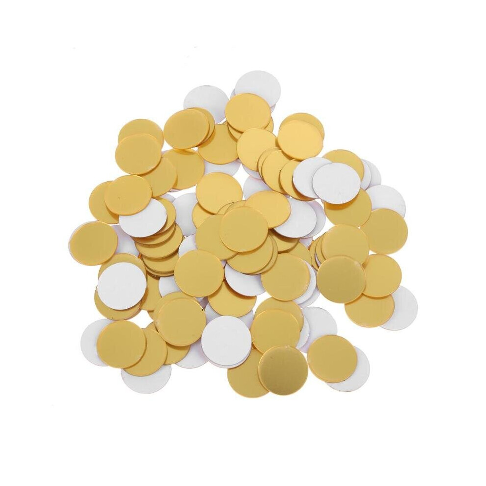 100pcs 3D DIY Mirror Wall Sticker Round Shape Double Stickers Decal Living Room Home Decor Creative Wall Decoration