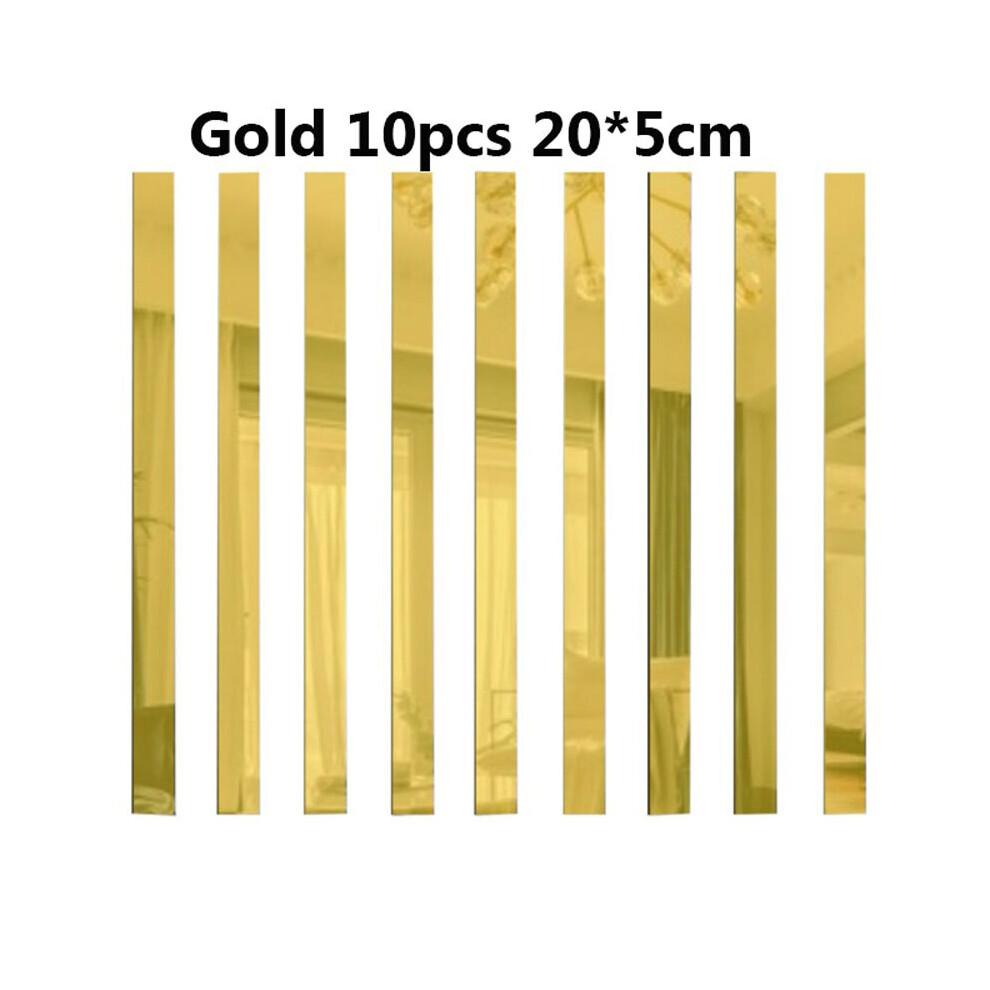 10Pcs 3D Mirror Wall Stickers Acrylic Wall Decorations Living Room Wall Mirrored DIY Art Furniture Sticker Home Decor
