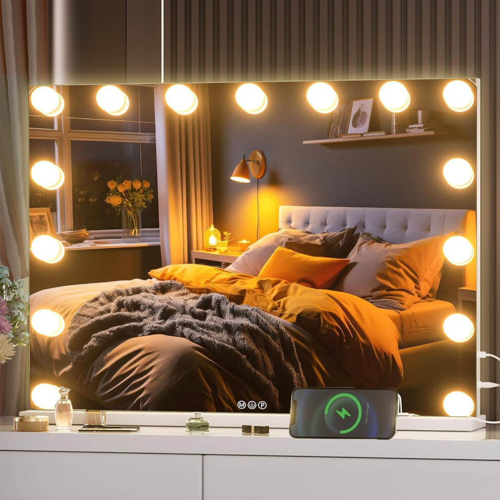 15 LED Light Hollywood Make Up Mirror Tabletop Vanity Mirror