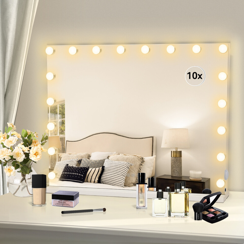 (18 LED Bulbs) Hollywood make-up mirror 15/18 Bulb Lighting w/USB