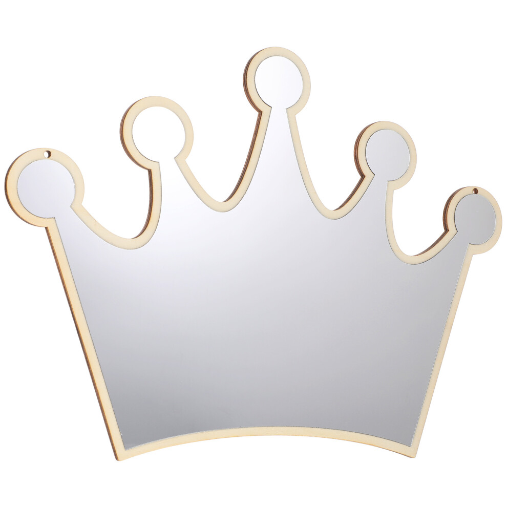 1pc Children Room Acrylic Mirror Wall Stickers Crown Shape Mirror Wall Sticker