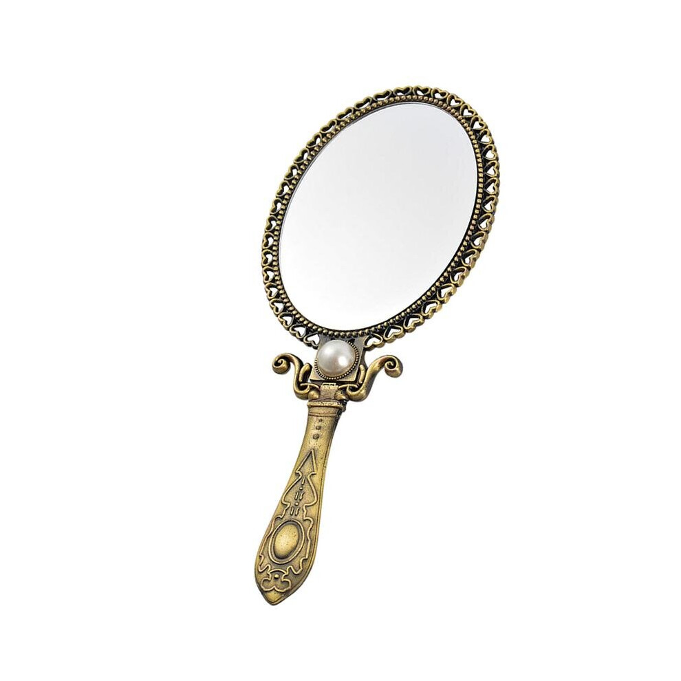 1Pc Vintage Style Handheld Mirror Ladies Cosmetic Mirror Portable Makeup Mirror - Image 6