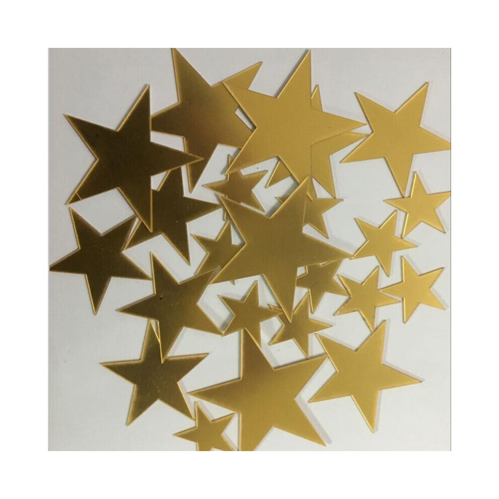 20pcs star 3D Mirror Wall Sticker for Living Room Art Home Decor Vinyl Decal Acrylic Sticker Mural Wall Decoration