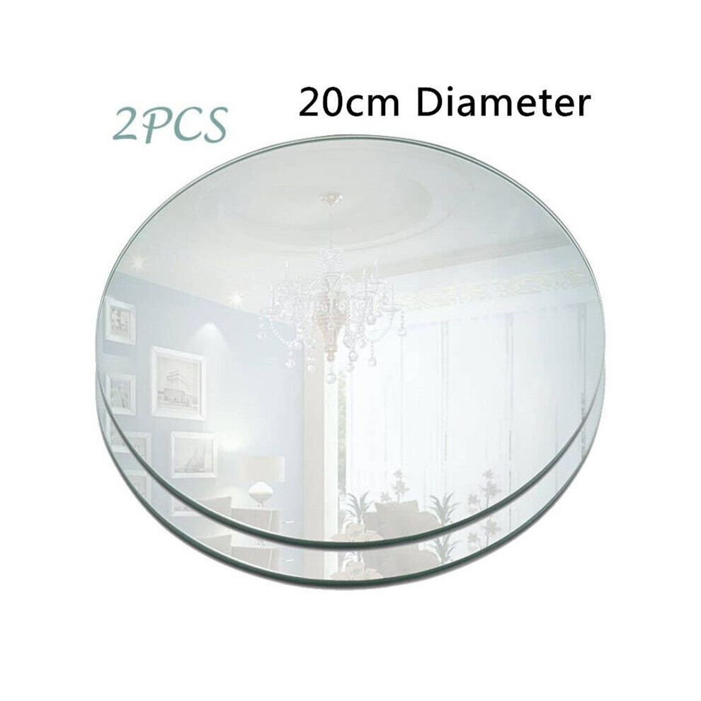 2PCS Acrylic Mirrors Sheets Wedding Cake Decoration Originality Paste Frameless Splicing Combination Wall Mirror Tiles