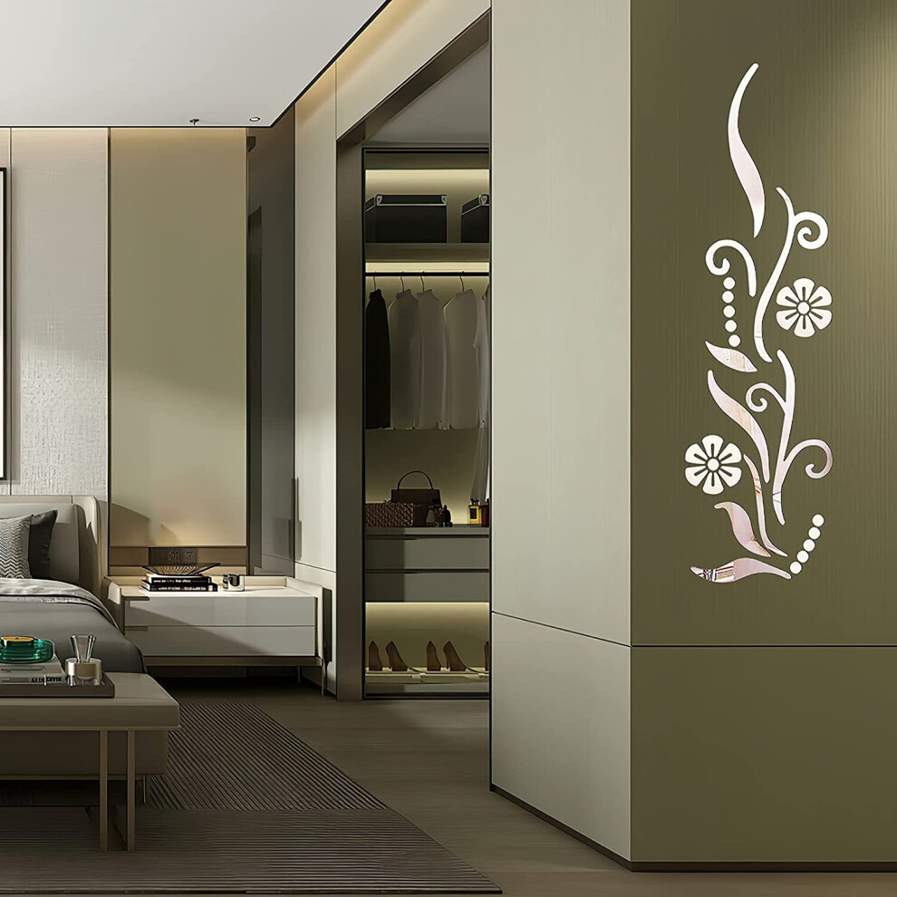 3D Wall Stickers Mirror Stickers Decal for Living Room Background Decoration Mirrors Sticker for Wardrobe Decor