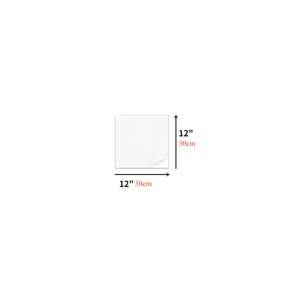 3pc Acrylic full body Mirror Self-adhesive Stickers Square Crystal Wall Paper DIY 3D Decal Living Room Bathroom home decore
