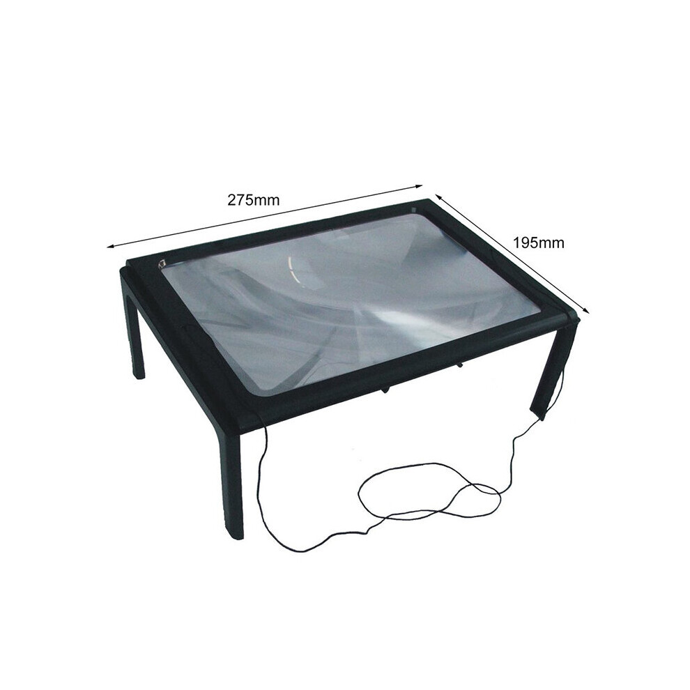 3X Lenses Large Sheet Magnifier Magnifying Glass Book Reading Lens Magnification Suitable for Seniors Reading Household Items