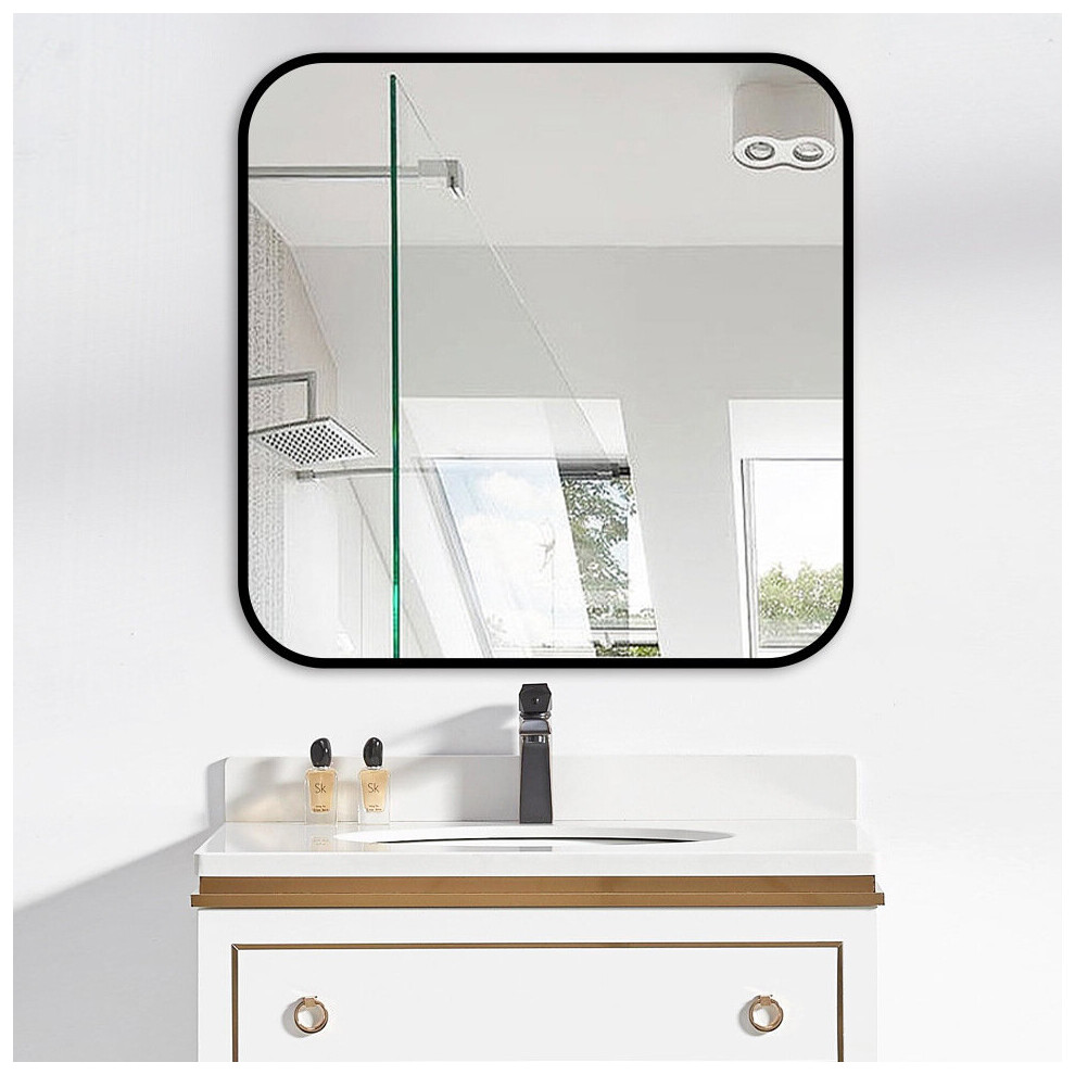 (40*40cm) Modern Square Wall Mirror with Aluminum Alloy Frame