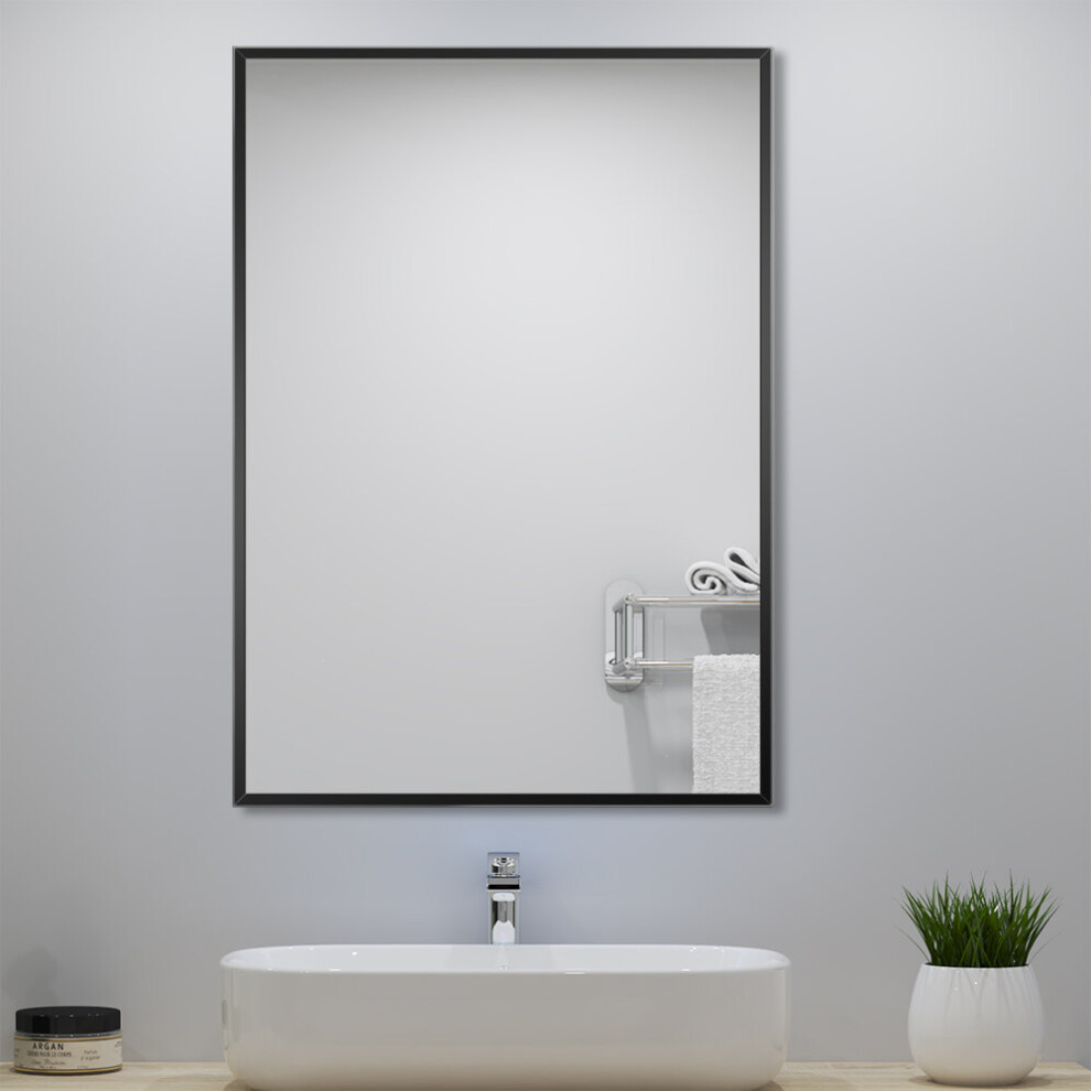 (45x65cm) Rectangular bathroom wall mounted hanging mirror