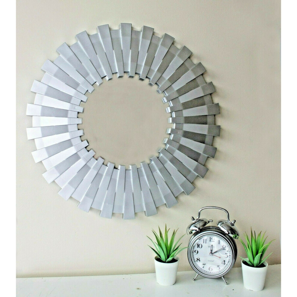 50cm Wall Mounted Silver Mirror Trend