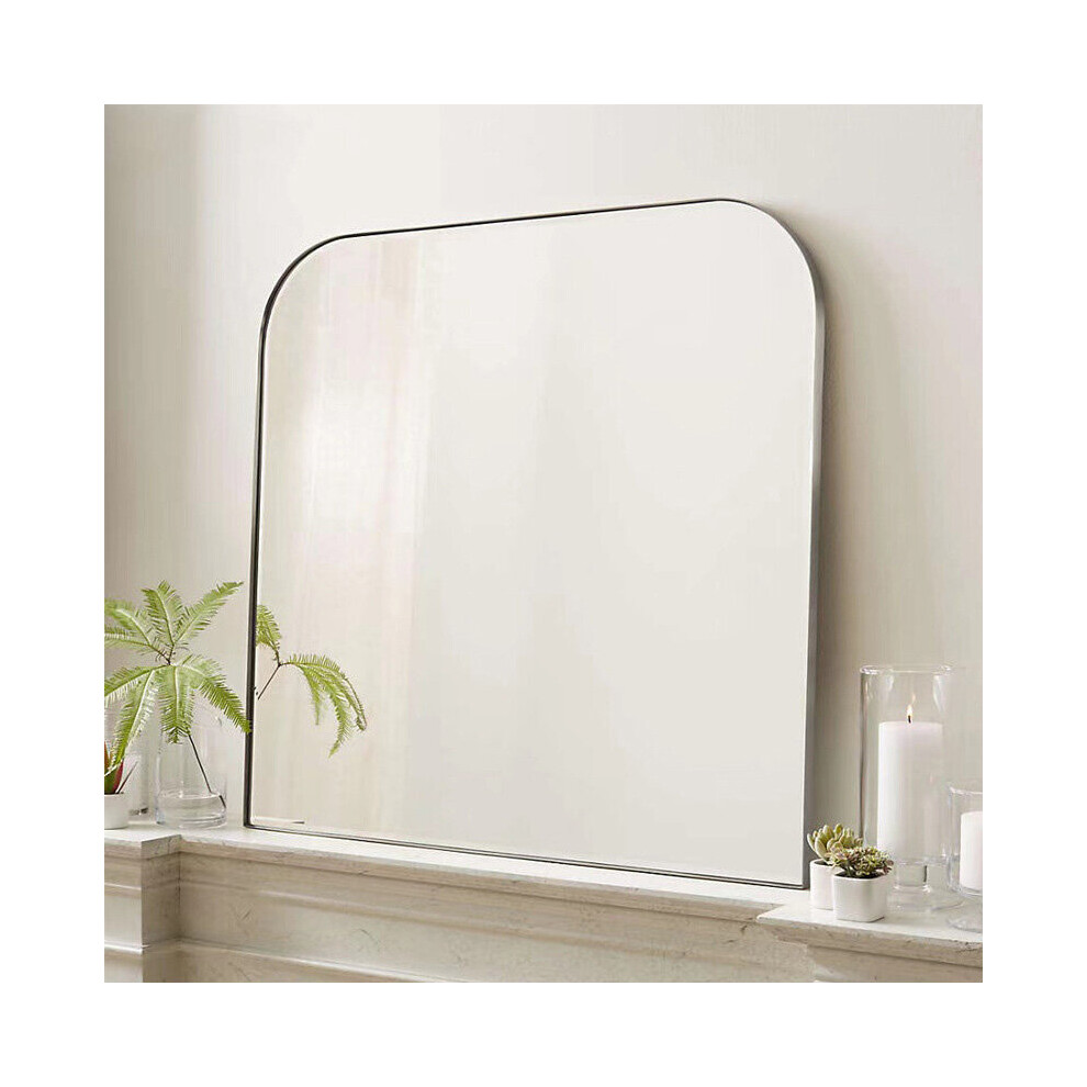 (84*74cm) Modern Black Rectangle Frame Wall Mirror