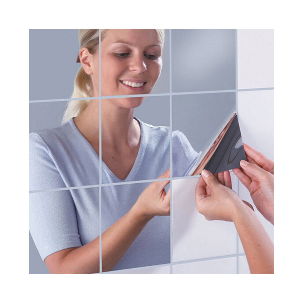 9pcs Adhensive Mirror Morden Wall Decoration wall sticker consmetic compact mirrors miroir de poche diy Bathroom Decoration