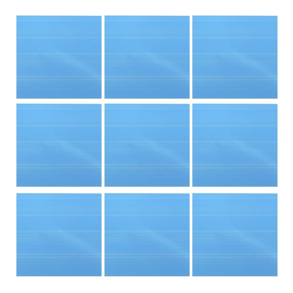 9pcs Mirror Wall Stickers Square Adhesive Decals For Living Room Bedroom Acrylic mirror Wall Mural Modern DIY Art Decoration