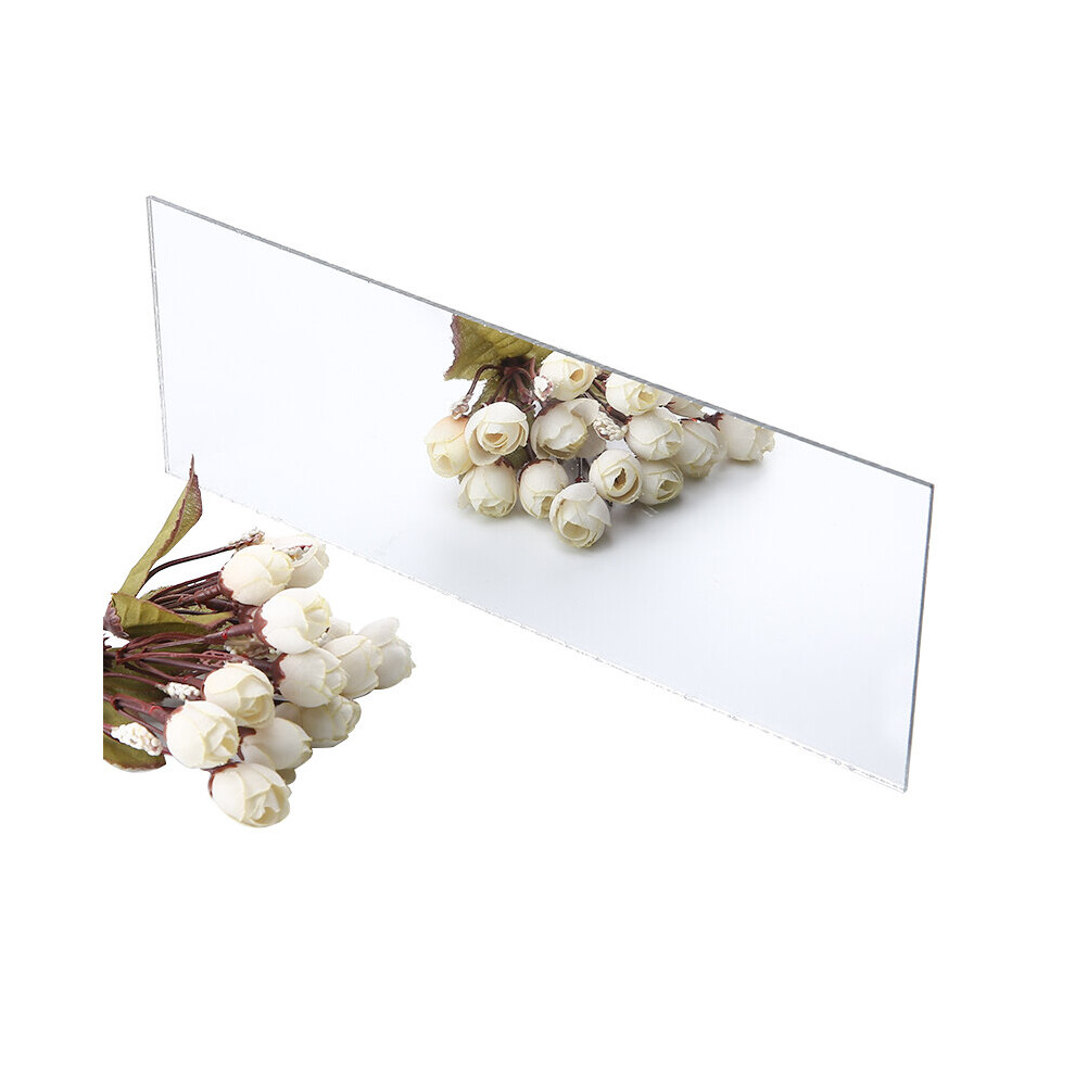 Acrylic Mirror Sheet Plxiglass Decal Sticker Wall Mirror Board For Home Bathroom Tile Wall DIY Decor 297*105mm/178*127mm