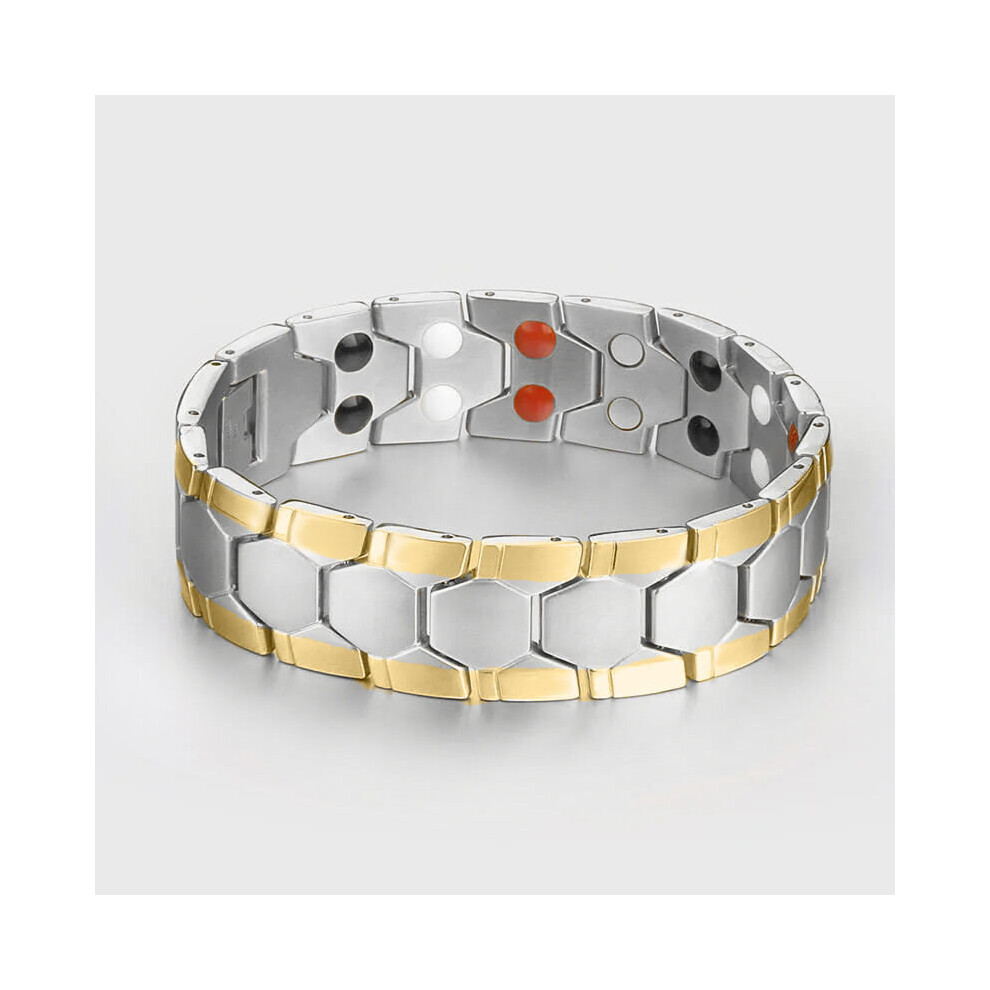 Adjustable mens magnetic therapy weight loss bracelet female ins non-fading abdominal muscle training bracelet