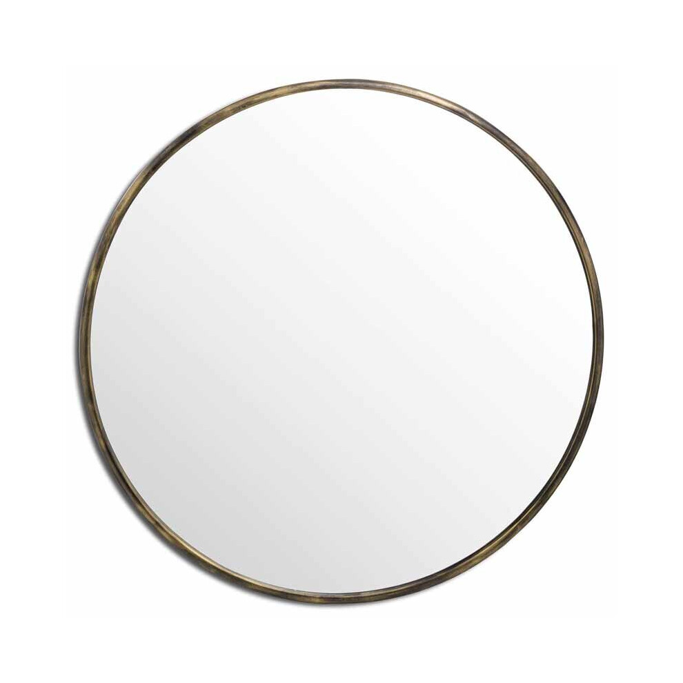 Antique Brass Large Narrow Edged Mirror