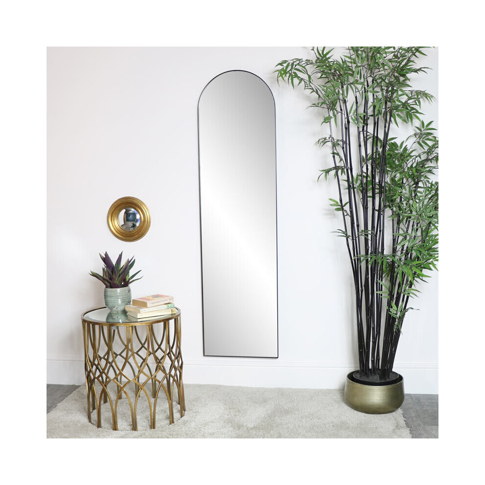Black Framed Arch Wall Mirror