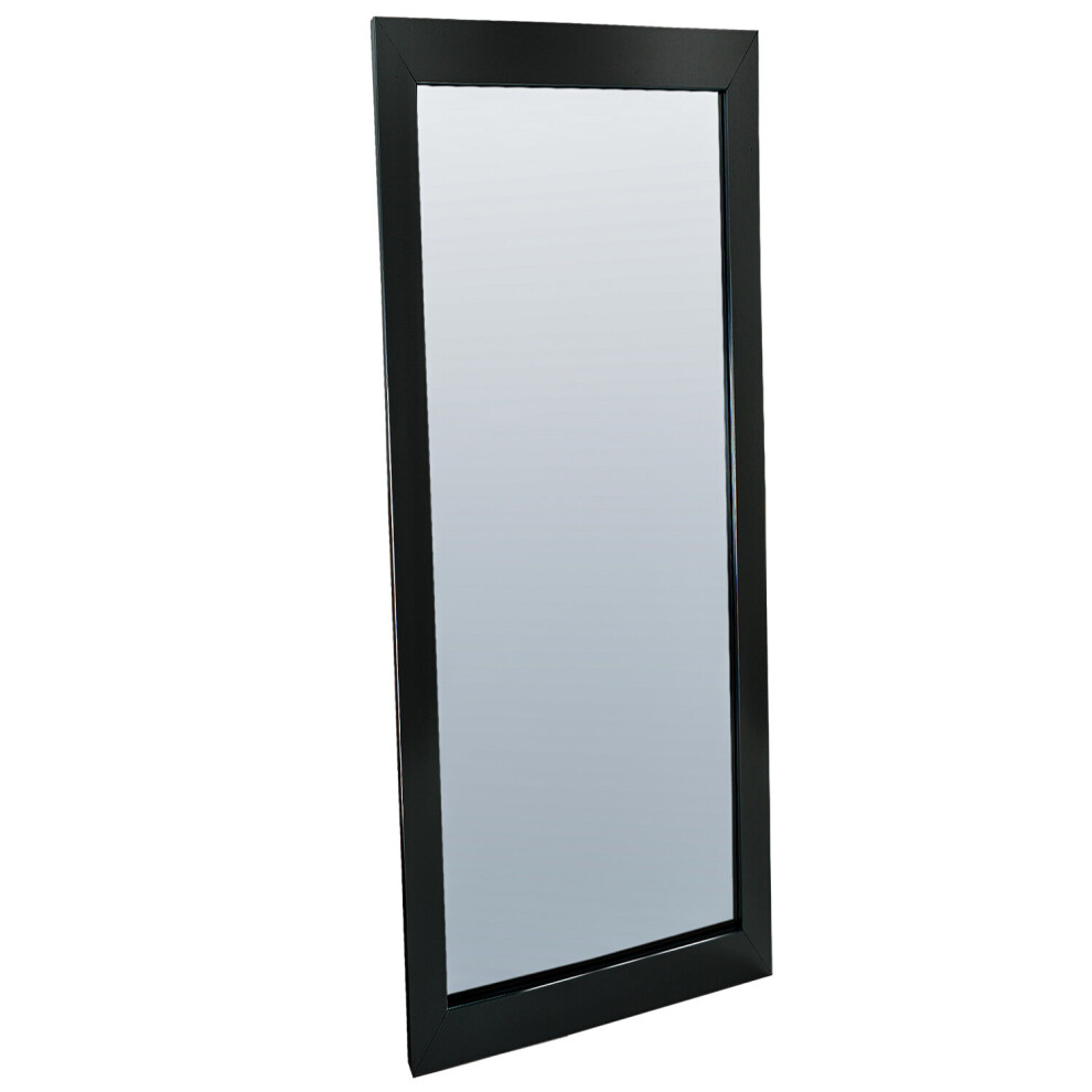 (Black, Large) Full Length Mirror Long Wall Mounted Bathroom Bedroom Hall Living Dressing Room