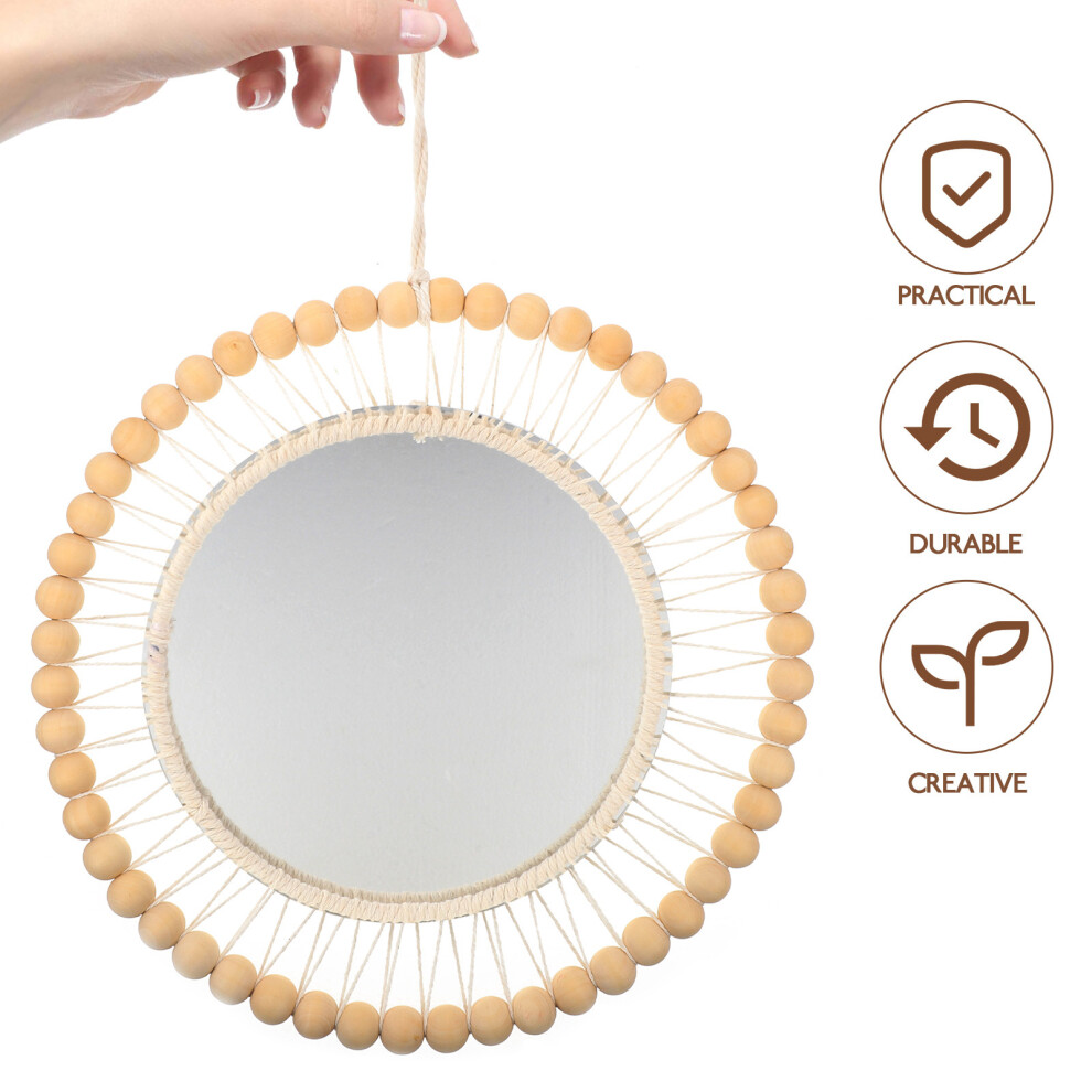 Bohemian Style Hand Woven Mirror Tapestry Mirror Wall Mirrors Wall Mirror Mirror Wall Decor Mirror Pendant for Home - Image 3