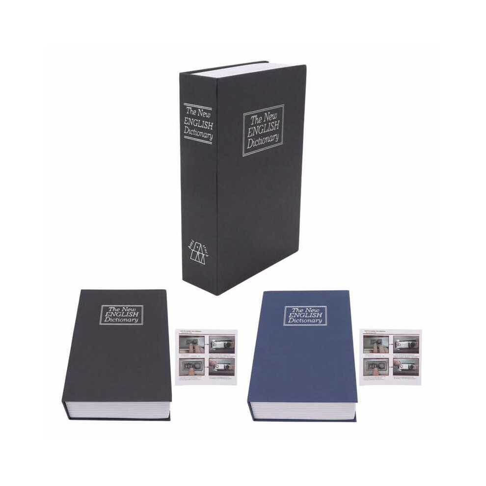Book Safe Box Dictionary Diversion Book Safe Innovative Deposit Box Coded Lock Excellent Concealment for Jewelry