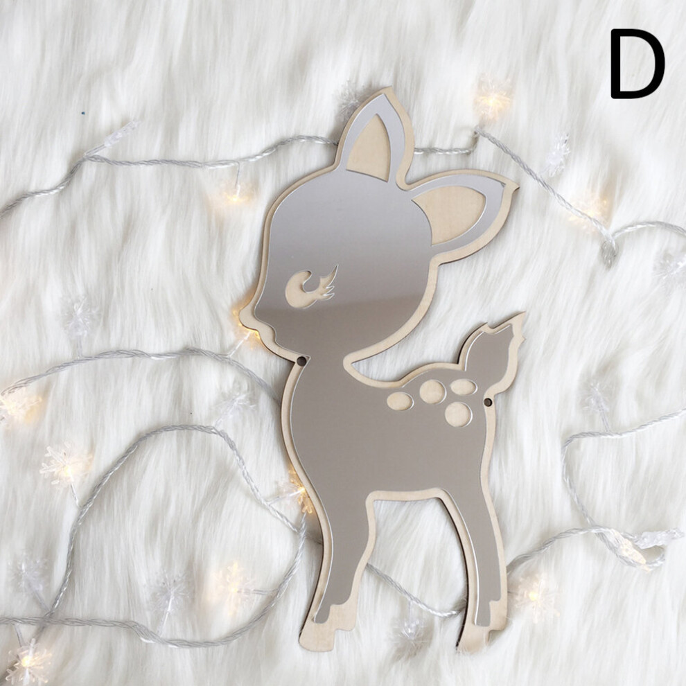 Cartoon Wall Mirror Home Decor Acrylic Mirrors For Home Wall Children Kids Baby Bedroom Wall Sticker Living Room Decoration