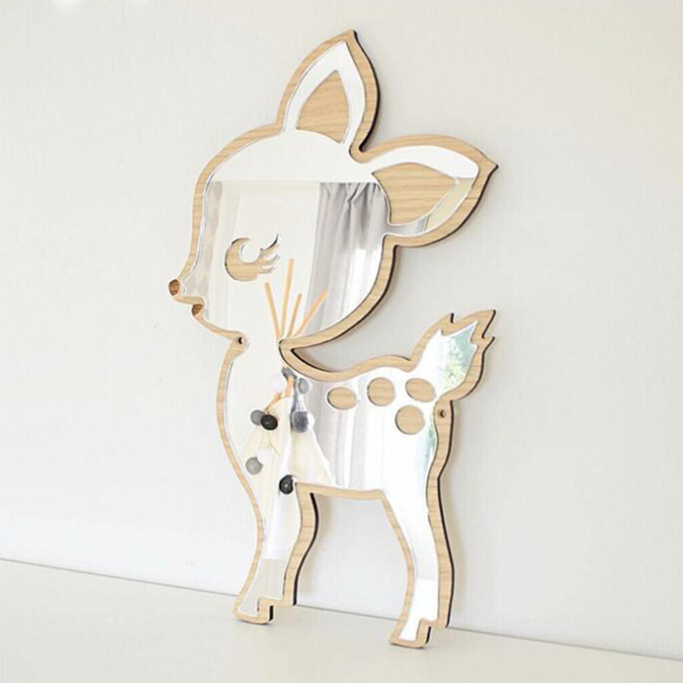 Children Acrylic Wall Mirror With Rope Hanging Baby Room Decorative Bathroom Living Room 3d Wall Decorations Stickers