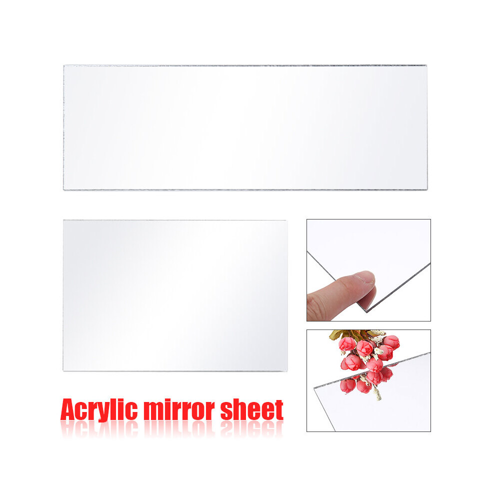 Clear Acrylic Mirror Board Acrylic Plxiglass Mirror Decal Wall Sticker 3mm Thickness Wall Mirror Sheet Home DIY Wall Decor