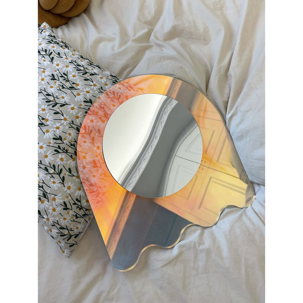 Colorful Acrylic Flower Mirror Living Room Home Decorative Wall Mirror Bedroom Table Standing Make-up Mirror - Image 2