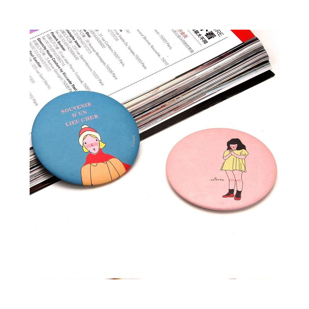 Colorful Pocket Cosmetic Decorative mirror Sweet Cartoon Portable Small Mirror Mini Makeup Mirror Gift 1pcs - Image 2
