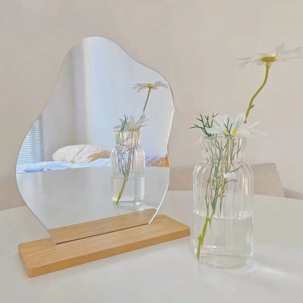 Contracted And Irregular Household Adornment Desktop Makeup Mirror Mirror Acrylic Decorative Mirror Film Props