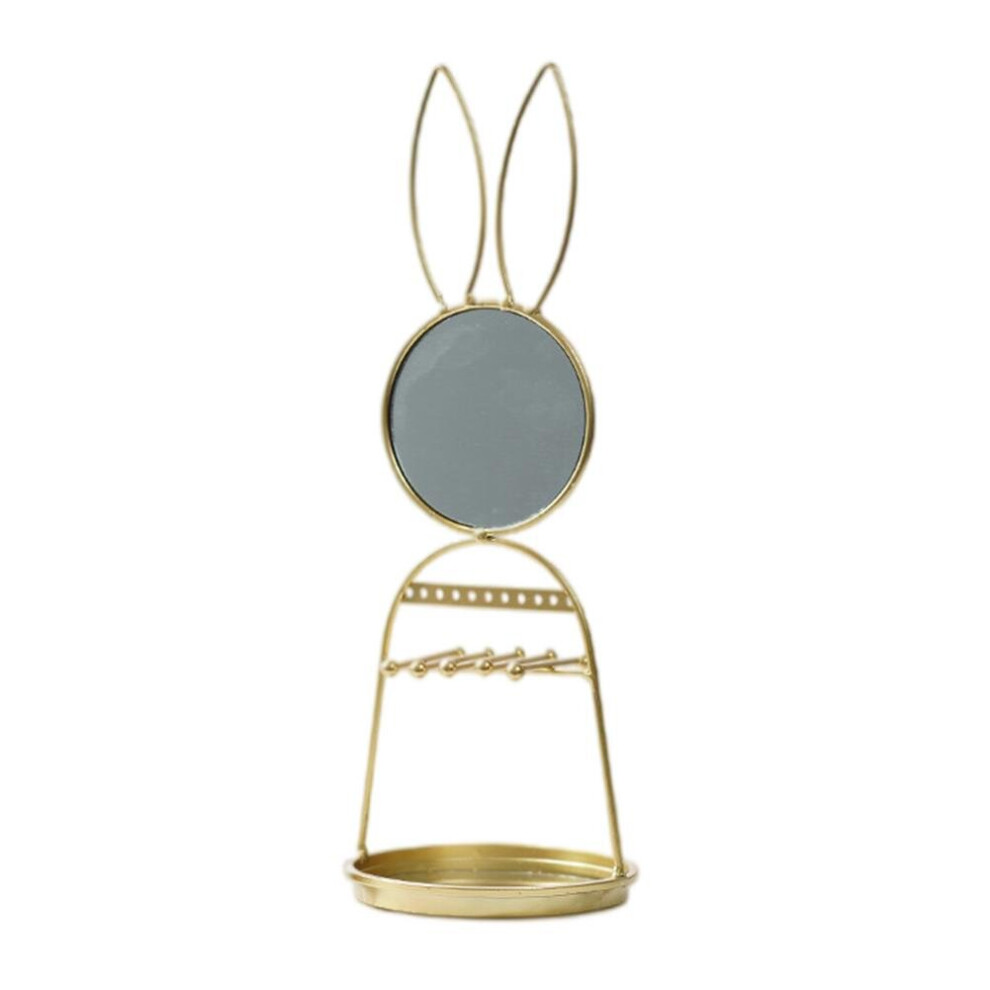 Cosmetic Mirror With Metal Jewelry Holde Cosmetic Mirror With Metal Jewelry Holder Decorative Earrings