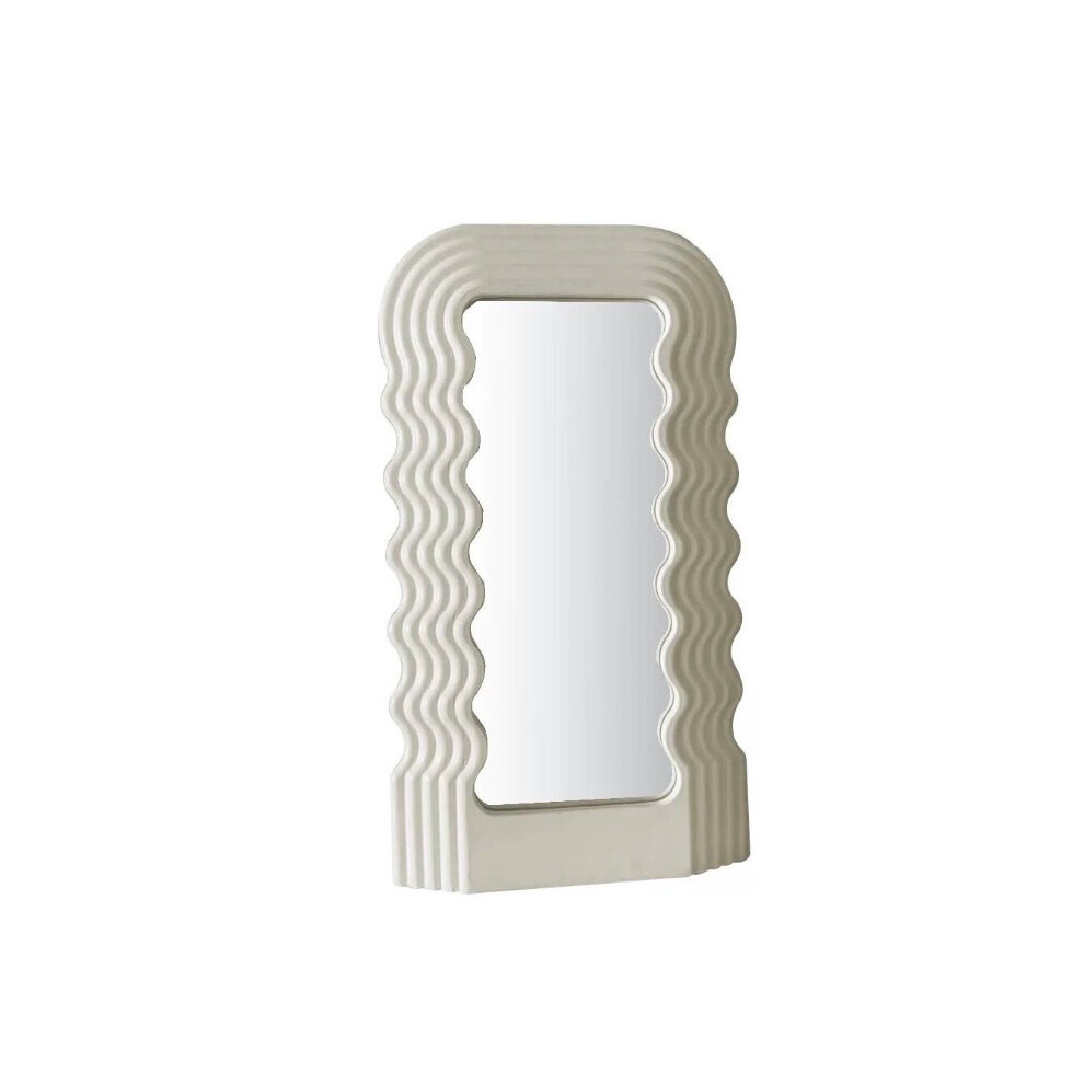 Creative Desktop Wave Mirror Cosmetic Mirror Bathroom Mirror Decorative Mirror Plastic Framed Mirrors for Home Wall Mirror