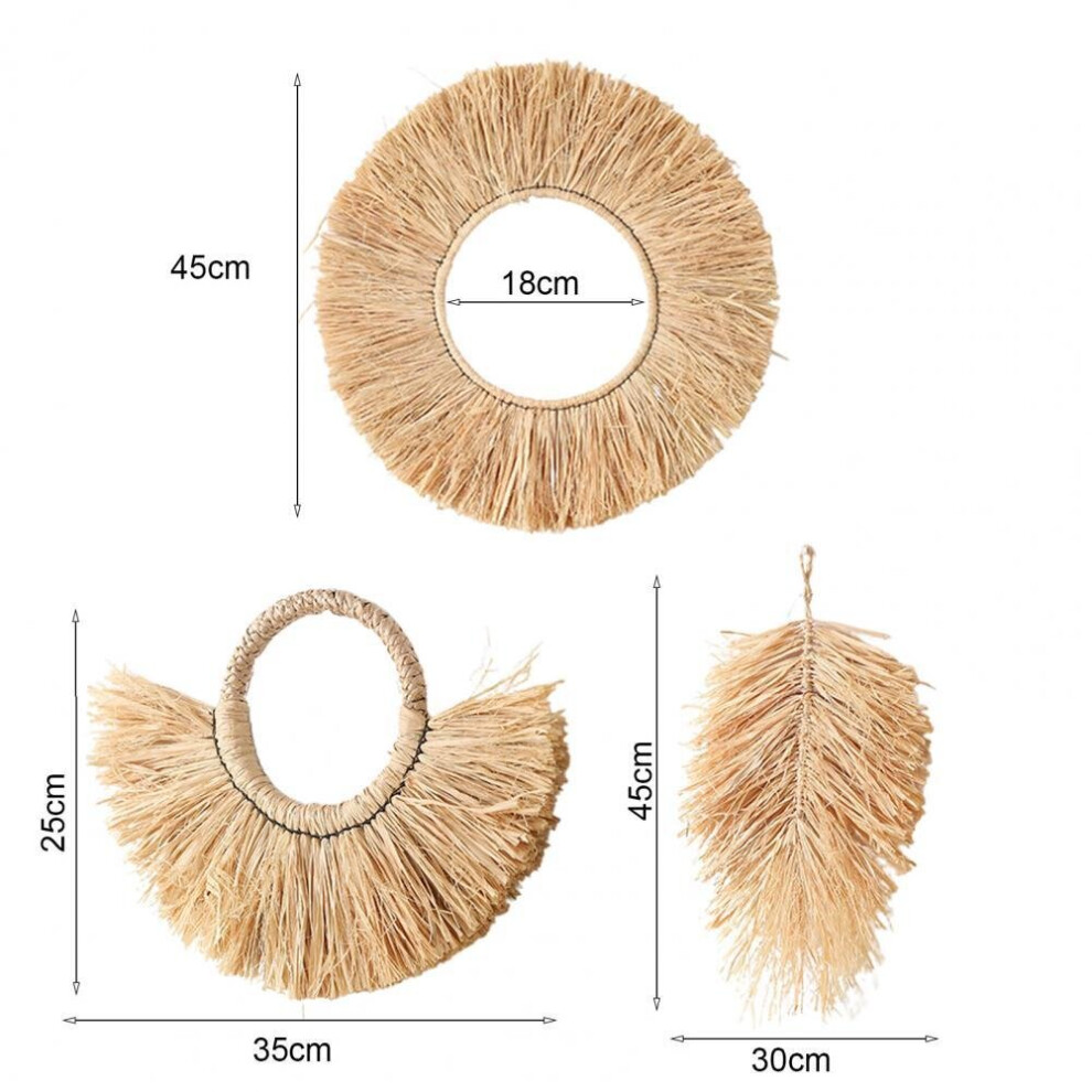 Creative Hanging Pendants Irregular Straw Ornament Delicate Decorative Vintage Hanging Art Pendants - Image 2