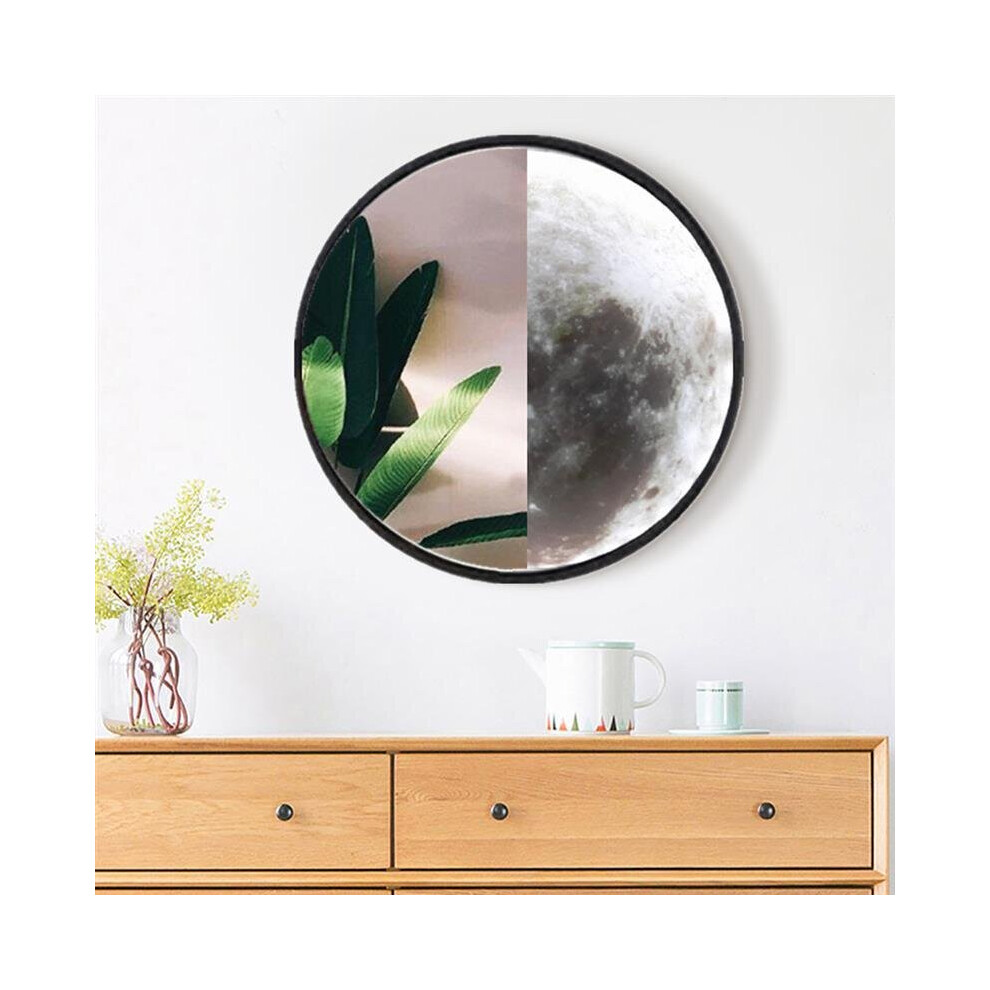 Creative magic mirror makeup mirror with light moon wall lamp living room entrance bathroom decorative mirror wall lamp