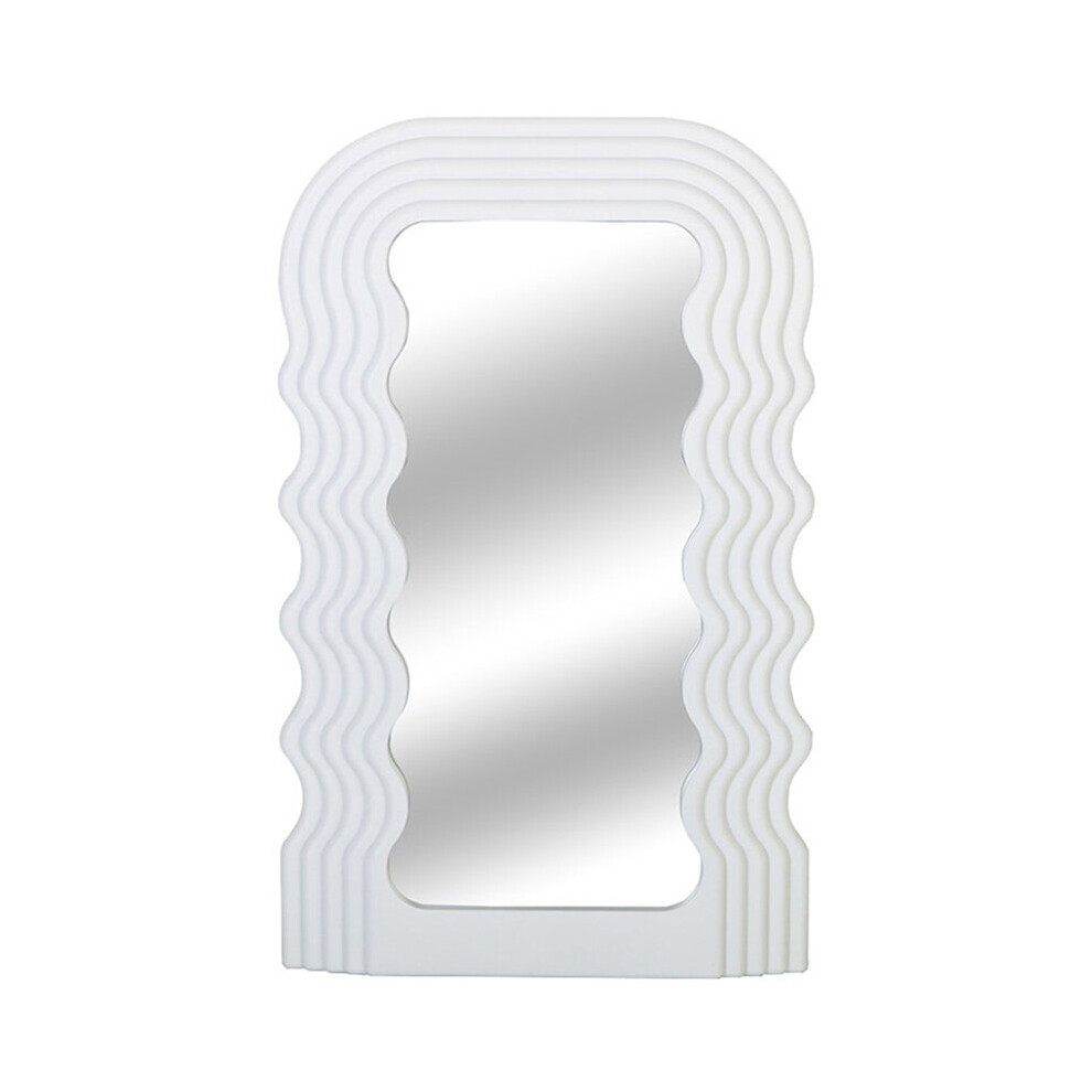 Creative Wave Mirror Desktop Cosmetic Plastic Mirror Bathroom Mirror Decorative Special-shaped Vintage Pink Mirror Home Decor