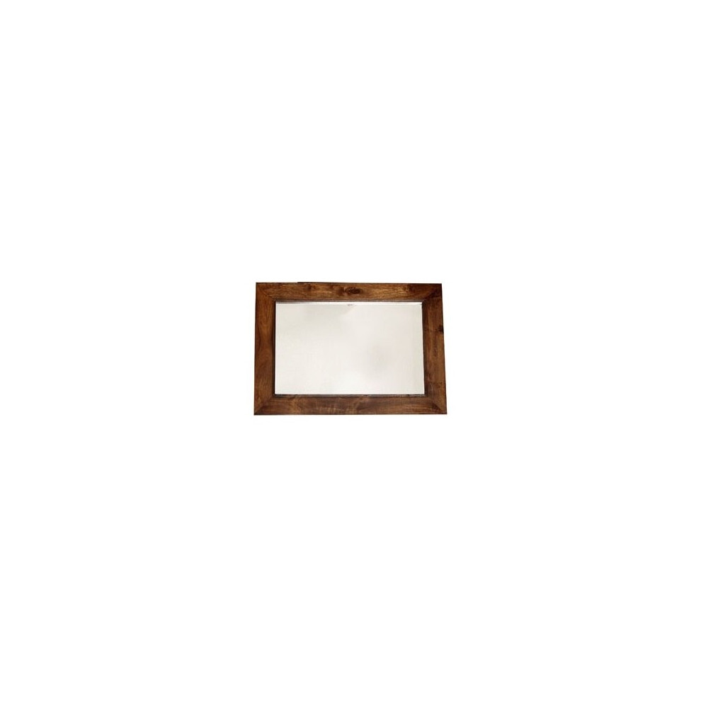 Dakota Dark Mango Solid Wood Frame Mirror Perfect for Any Room