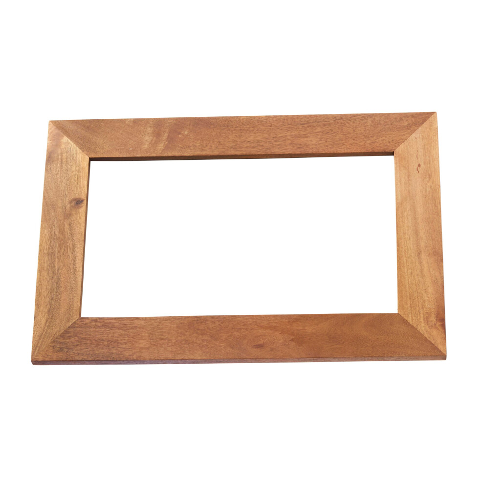 Dakota Light Mango Solid Wood Frame Wall Mirror Suited for Any Room