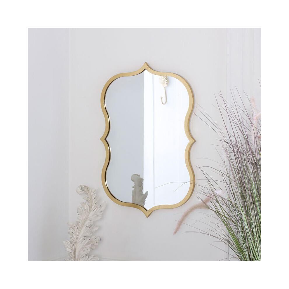 Decorative Gold Wall Mirror 41cm x 60cm