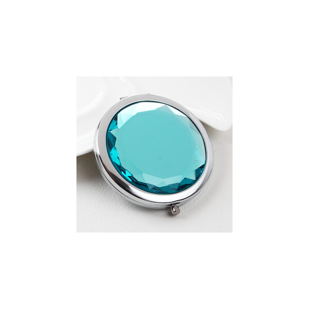 Decorative mirrors Personalized Bride Compact pocket mirror for women Rose Crystal Makeup Mirror Bridesmaid Wedding Gift