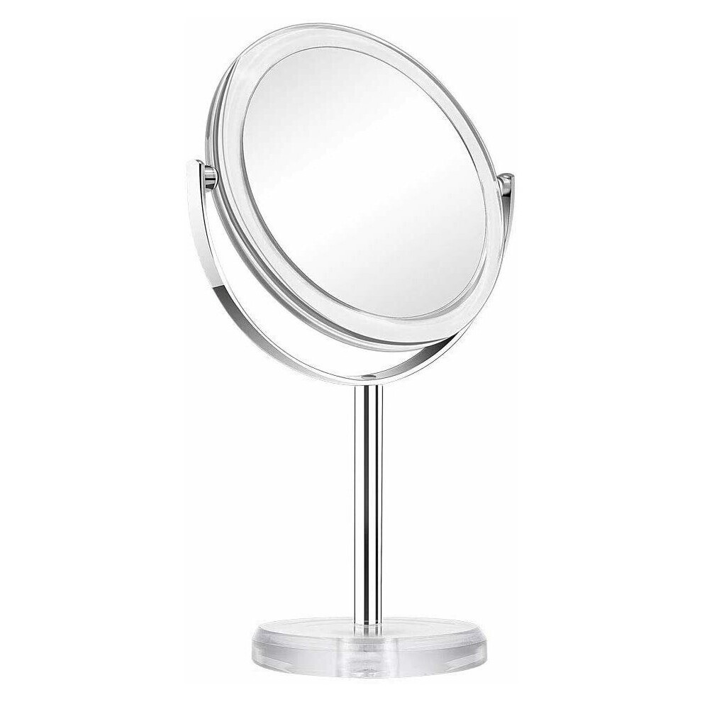Double Sided Magnifying Makeup Mirror, 1X & 10X Magnification