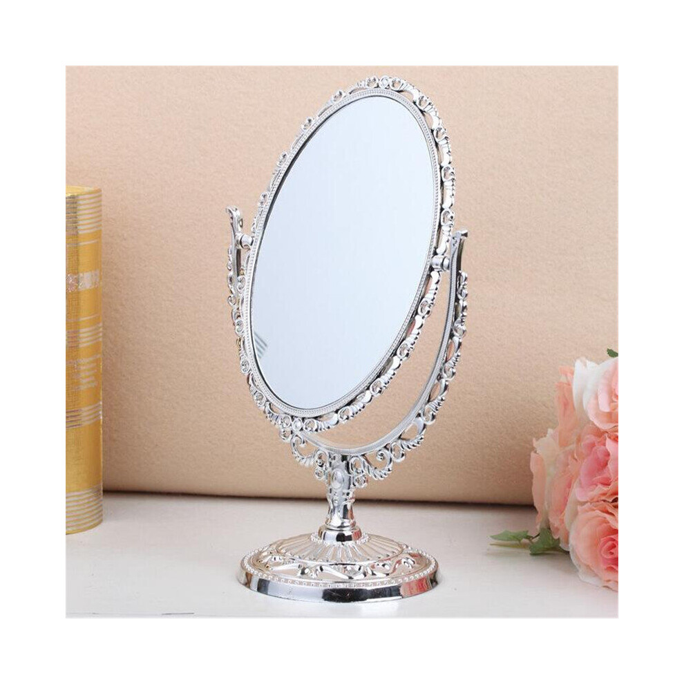 DyuIhr European double-sided vertical makeup mirror home decor removable living room bedroom dormitory table mirror