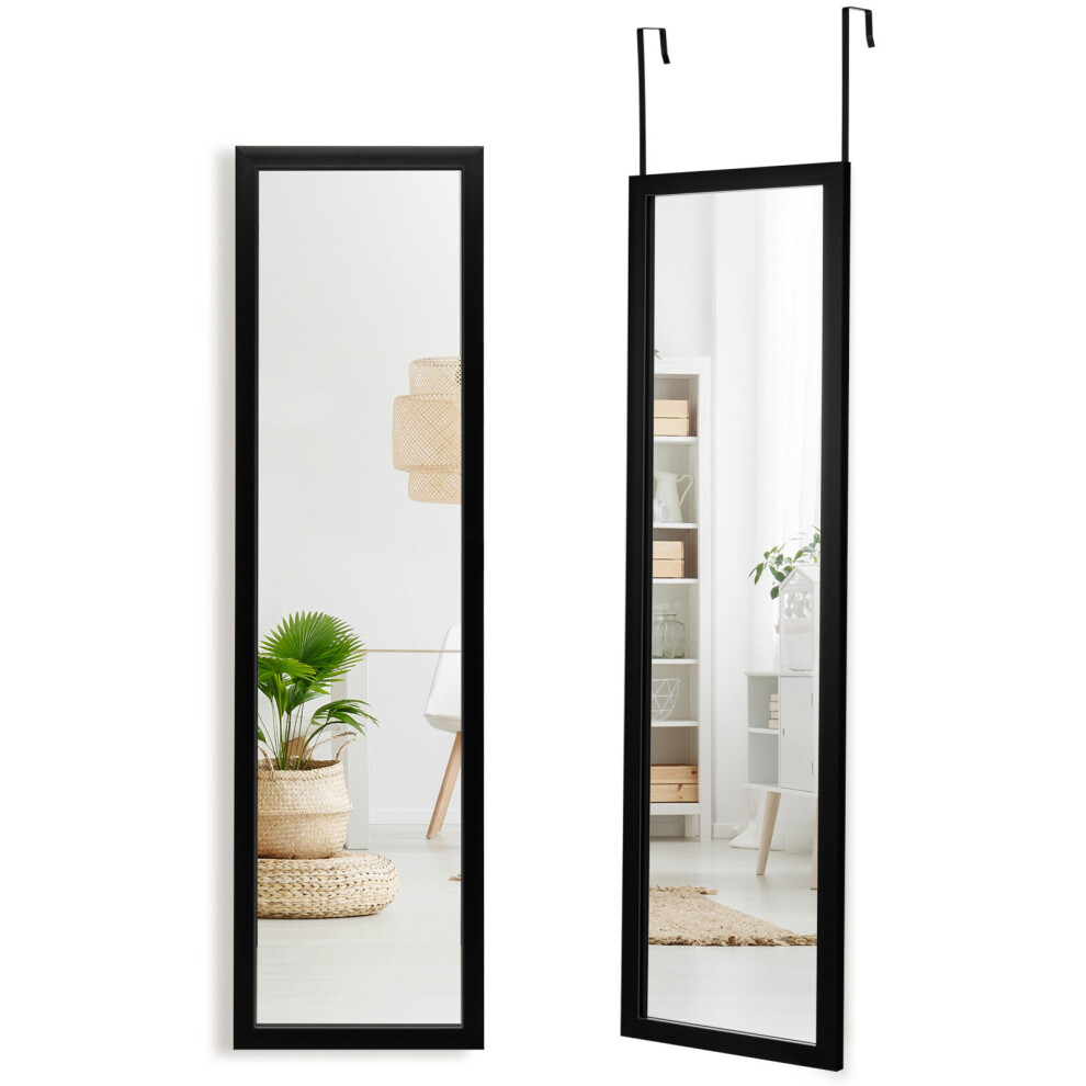 Full Length Over the Door Mirror Full Length Mirror with Hanging Hooks
