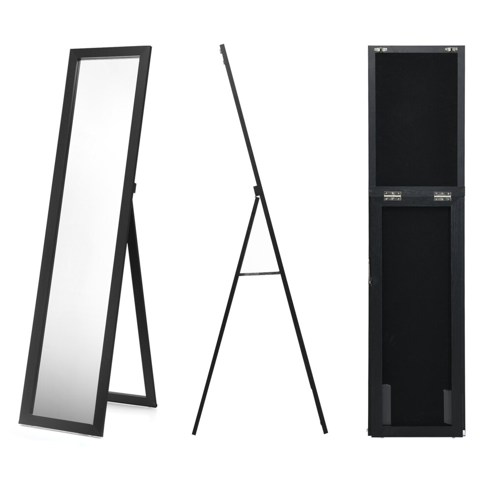 Full-length Wood Free-Standing Mirror Wall Mirror Country House Style