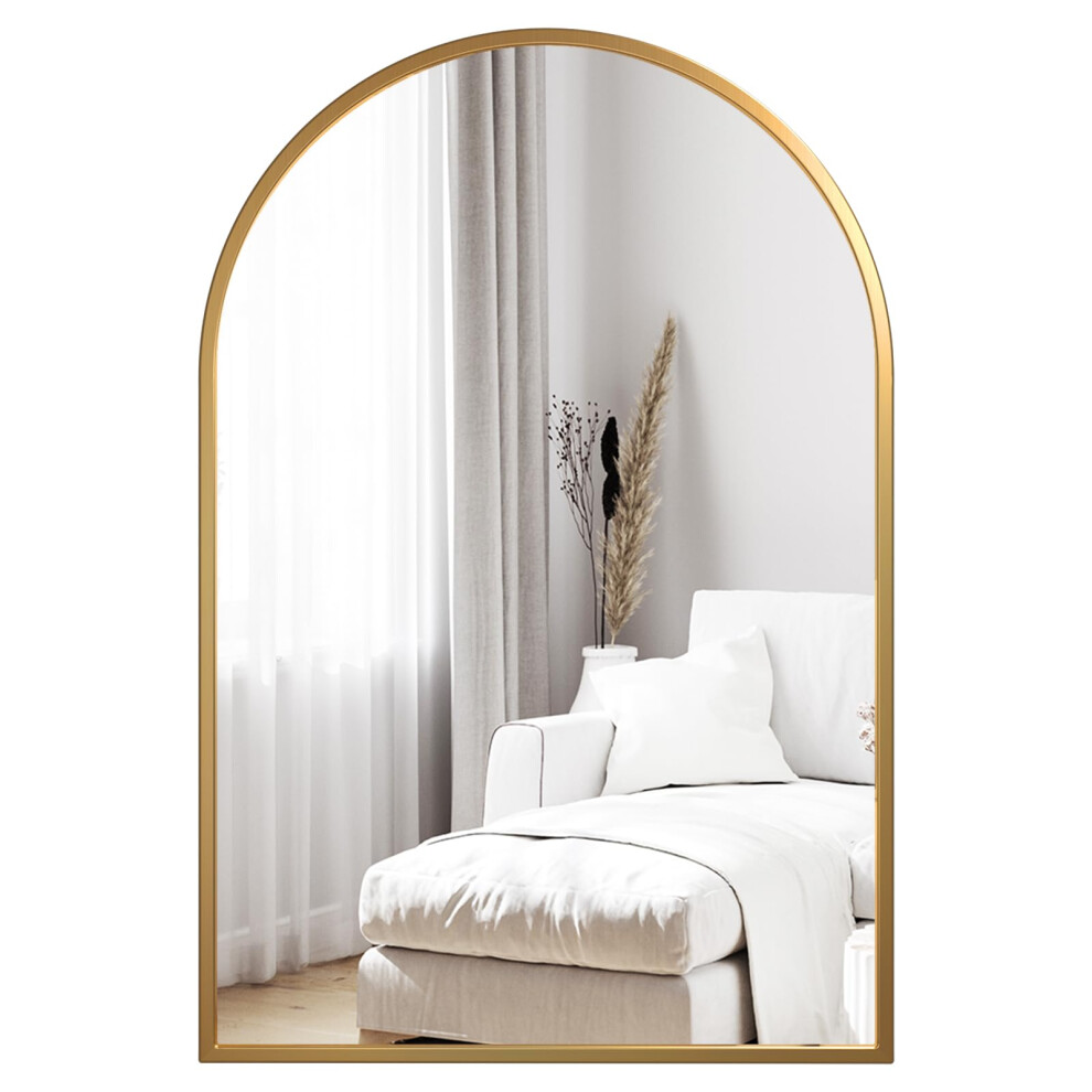 (Gold, 60*90cm) Dripex Arched Mirror: Stylish Home Decor.