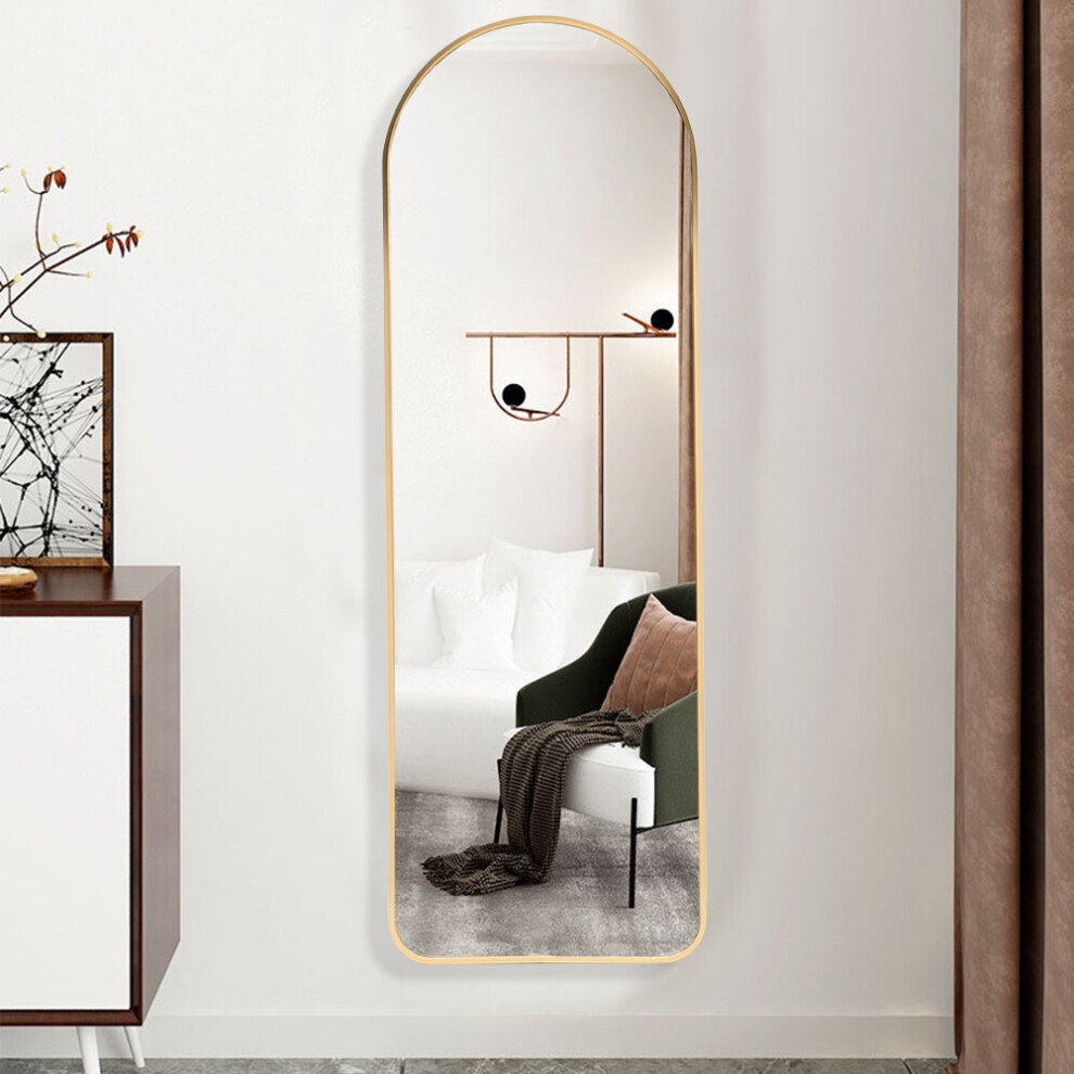 (Gold) Arch Full Length Wall Mirror