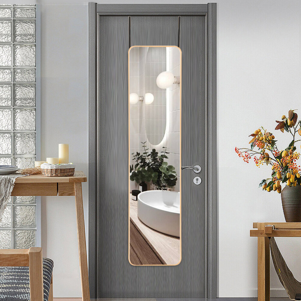(Gold) Full Length Mirror with Door Hanging