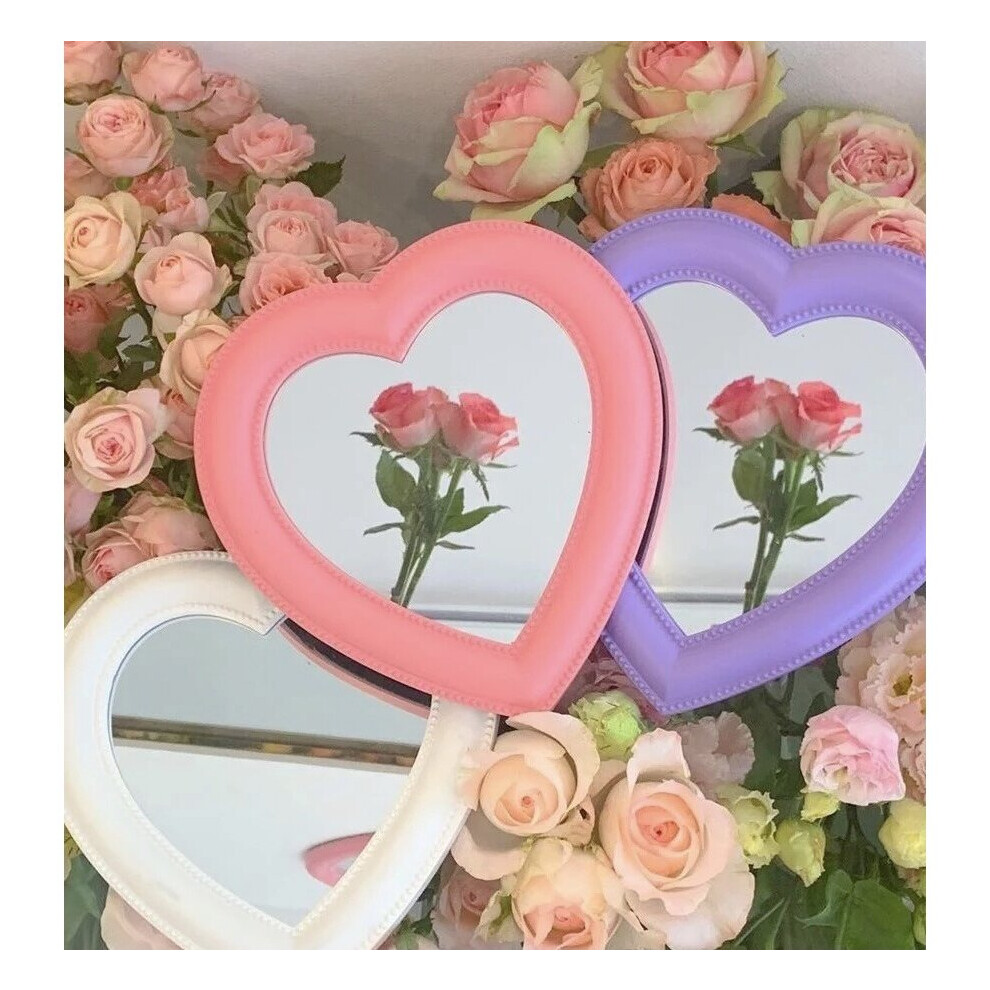 Heart Mirror Cosmetic Mirror Decorative Mirror Girl Heart Student Dormitory Mirror Wall Decor Living Room Decoration Home Decor - Image 2