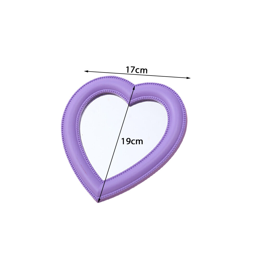 Heart Mirror Cosmetic Mirror Decorative Mirror Girl Heart Student Dormitory Mirror Wall Decor Living Room Decoration Home Decor