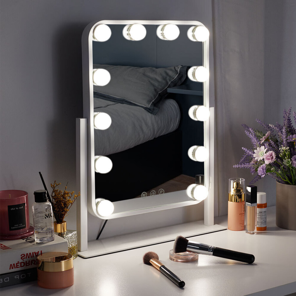 Hollywood Vanity Makeup Mirror with 12LED Bulbs